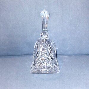 Vintage Diamond Faceted Crystal Dinner Bell